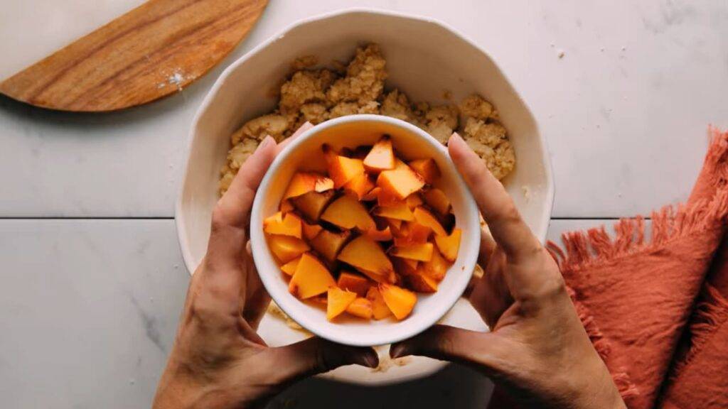 bollos veganos de melocotón